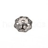 Multi-Petal Flower 304 Stainless Steel Bead Caps STAS-E103-12A-1