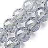 Transparent Electroplate Glass Beads Strands EGLA-N002-34G-F03-1