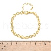 Brass Ring Link Chain Bracelets for Women Men BJEW-K273-09G-5