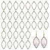 CHGCRAFT 50Pcs Tibetan Style Alloy Open Back Bezel Big Pendants FIND-CA0008-77AB-1