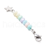 3Pcs 304 Stainless Steel with Dyed Natural Freshwater Shell Bead Pendant Decoration HJEW-JM03187-02-5