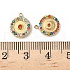304 Stainless Steel Rhinestone Pendants STAS-V015-10G-3