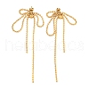Bohemia Style 304 Stainless Steel Ball Chain Stud Earrings for Women EJEW-G407-01G-1