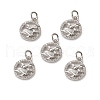 Brass Micro Pave Cubic Zirconia Bird Charms KK-E068-VB013-4