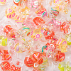 60Pcs 6 Colors Transparent Resin Pendants RESI-CJ0002-09-4