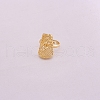 Hollow Trapezoid Brass Pendant Necklaces & Hoop Earrings & Rings Sets FS-WG93675-01-4