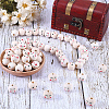 Gorgecraft 100Pcs 4 Styles Wood European Beads WOOD-GF0002-25-4