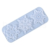 Christmas DIY Snowflake Silicone Pendant Molds X-DIY-P006-31-5