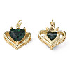 Brass Micro Pave Cubic Zirconia Pendants ZIRC-N039-237-1