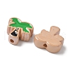 10Pcs Acrylic Enamel Beads OACR-H048-01A-02-2