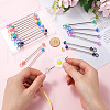 SUNNYCLUE 22Pcs 11 Colors Iron Bar Beadable Keychain for Jewelry Making DIY Crafts IFIN-SC0001-59-3