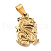 PVD Vacuum Plating 201 Stainless Steel Pendants STAS-P314-30G-2