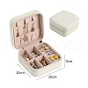 Imitation Leather Jewelry Storage Zipper Boxes PW-WG57671-02-1