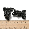 Natural Obsidian Carved Healing Goldfish Figurines DJEW-D012-08K-3
