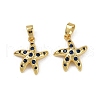 Brass Micro Pave Cubic Zirconia Pendants KK-C093-17A-G02-1