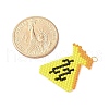 Handmade Glass Seed Beaded Money Bag with Dollar Pattern Pendants PALLOY-MZ00617-4