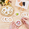 DICOSMETIC 12Pcs Ring Silicone Beads SIL-DC0001-78-3