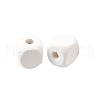 Spray Painted Wooden Beads WOOD-P021-01B-30-2