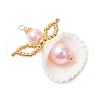 Clam Shell Pendants PALLOY-MZ00717-02-2