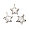 304 Stainless Steel Star Charms STAS-A080-11P-1