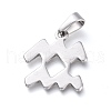 Non-Tarnish 304 Stainless Steel Pendants X-STAS-L210-06L-P-2