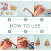 Unicraftale DIY Filigree Dangle Earring Making Kit DIY-UN0003-34-3