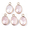 Natural Rose Quartz Pendants G-T131-106-1