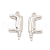 Rack Plating Alloy Pendants PALLOY-K003-07P-2