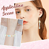 SUNNYCLUE 540Pcs 9 Colors Transparent Acrylic Beads Caps TACR-SC0001-34-5