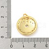 Rack Plating Brass Micro Pave Cubic Zirconia Pendants KK-P277-26G-05-3