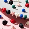 24Pcs 6 Style Spray Painted Alloy Stud Earrings Findings FIND-LS0001-68-5