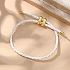 Leather Braided Cord Bracelets BJEW-G675-06G-06-8