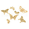 12Pcs 6 Styles 201 & 304 Stainless Steel & Stainless Steel Connector Charms STAS-TA0001-86-3