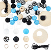 SUNNYCLUE DIY Silicone Beads Bulk Pendant Bracelet Making Kit DIY-SC0024-67-1