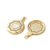 Brass Micro Pave Cubic Zirconia Pendants KK-U070-01C-G-2