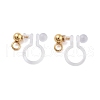 202 Stainless Steel Clip-on Earrings Findings STAS-B072-17G-1
