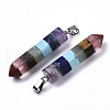 Assembled Gemstone Pendants G-N331-003-2