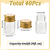 SUNNYCLUE Clear Glass Bottles Bead Containers CON-SC0001-11G-05-2