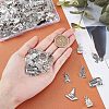 SUPERFINDINGS 150Pcs 15 Style Tibetan Style Alloy Pendants for Teachers' Day TIBE-FH0001-14-4