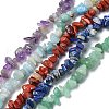 5 Strands 5 Style Natural Gemstone Chip Beads Strands G-SZ0001-53-1