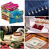  20Pcs 5 Colors Chinese Style Rectangle Cloth Zipper Pouches CON-NB0002-10-7