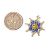 Glass Seed Beaded Star Pendants PALLOY-MZ00624-05-2