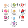 10 Styles Fruit Handmade Polymer Clay Nail Art Decoration CLAY-CJ0001-34-2