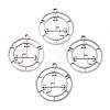 Non-Tarnish 201 Stainless Steel Sigil of Lilith Pendants STAS-S120-001-1
