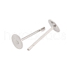 Tarnish Resistant Original Color Stainless Steel Stud Earring Findings X-STAS-E025-5-1