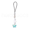 Star & Butterfly Glass Pendant Decorations HJEW-JM02529-3