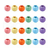 Craftdady 120Pcs 6 Colors Theaceae Wood Bead WOOD-CD0001-07-1