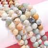 Natural Flower Amazonite Beads Strands X-G-G692-01F-8mm-4