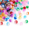 Two Tone Transparent Crackle Acrylic Beads CACR-TA0001-01-13