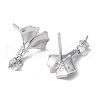 Rhodium Plated 925 Sterling Silver Stud Earring Findings STER-M115-20P-2